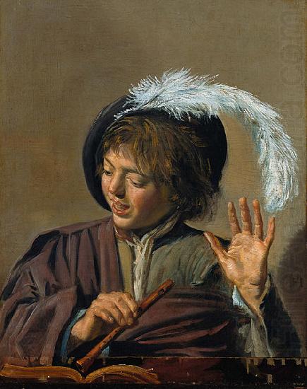 Frans Hals Singing Boy with Flute china oil painting image